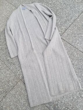 TSE Cashmere ribbed open front cardigan